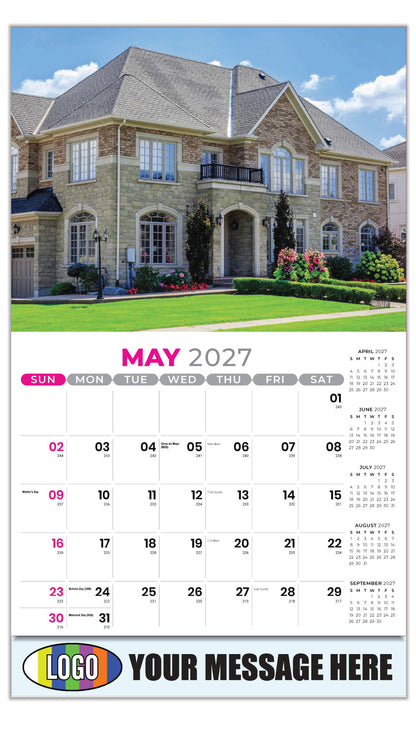 2027 Business Advertising Calendar - Luxury Homes - May