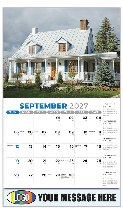 2027 Business Promo Calendar - Luxury Homes - September