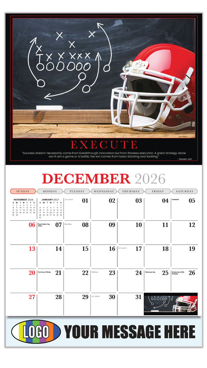 2027 Business Promotional Calendar - Motivational Poster - EXECUTE - December_a