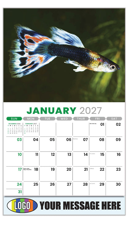 2027 Business Promotional Calendar - Pets - January