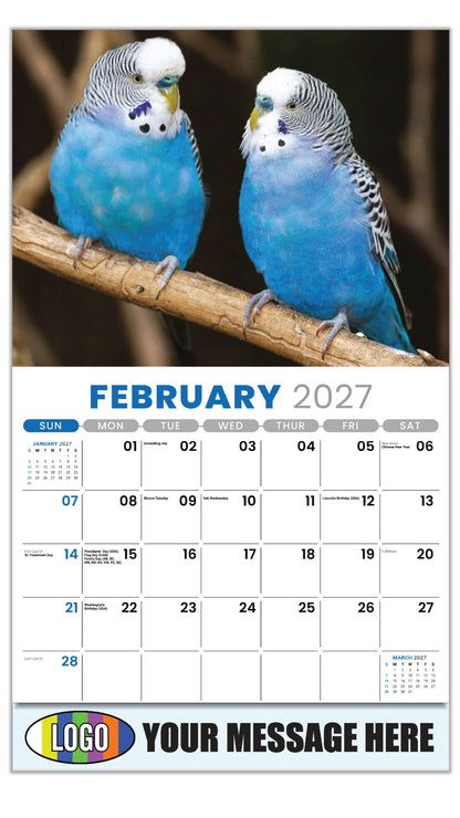 2027 Business Promotional Calendar - Pets - February