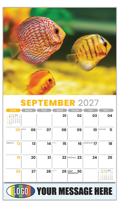 2027 Business Promo Calendar - Pets - September