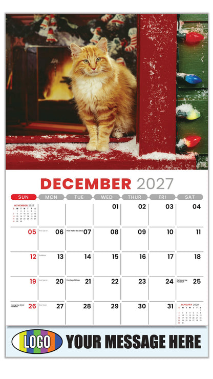 2027 Business Promotion Calendar - Pets - December