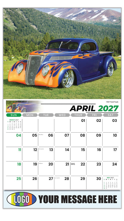 2027 Business Advertising Calendar - Pumped-Up Pickups - 1937 Ford Truck - April