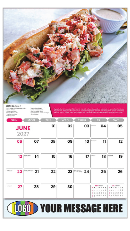 Lobster Roll  - Recipe - 2027 Business Advertising Calendar - June