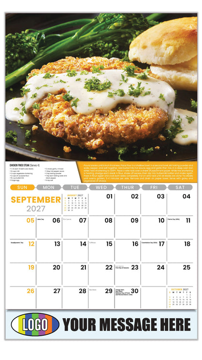 Chicken Fried Steaks - Recipe - 2027 Business Promo Calendar - September