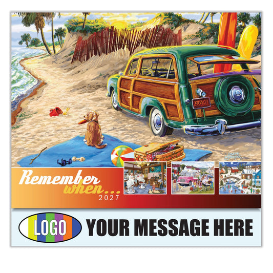 2027 Business Promo Calendar - Remember When - Printed with your Logo, Name and message