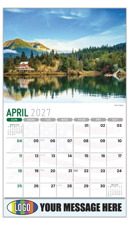 2027 Business Advertising Calendar - Scenes of America - Homer, Alaska
 - April