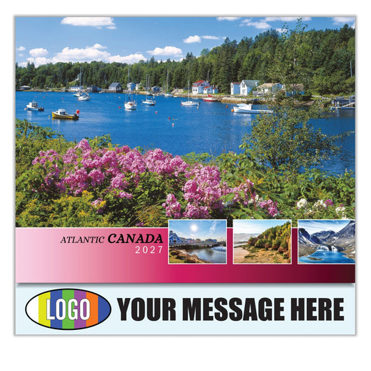 2027 Business Promotion Calendar - Atlantic Canada Scenic - Printed with your Logo, Name and message