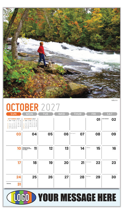 2027 Business Promotion Calendar - Scenes of Ontario - Haliburton - October