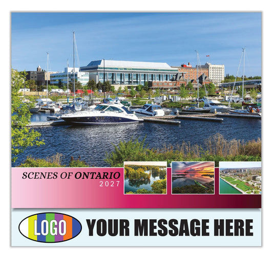 2027 Business Promotional Calendar - Scenes of Ontario - Printed with your Logo, Name and message