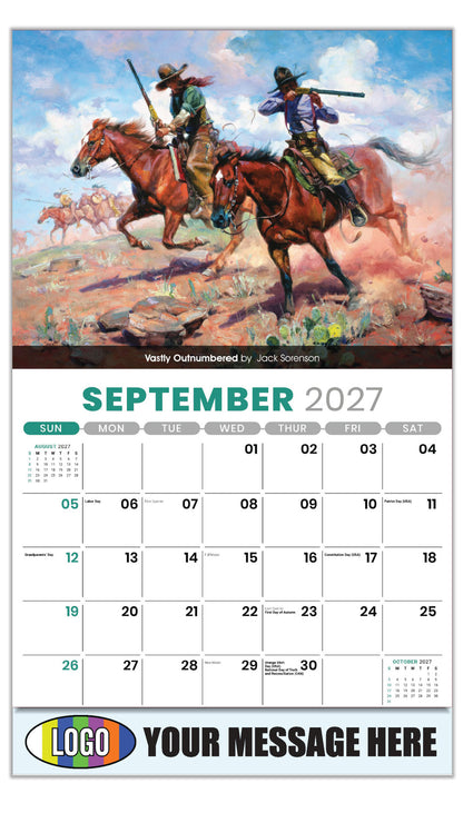 2027 Business Promo Calendar - Spirit of the West - September - Vastly Outnumbered by  Jack Sorenson