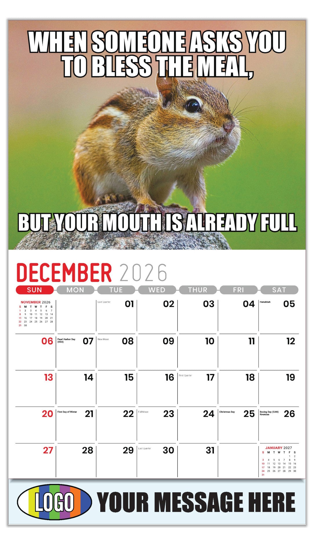 2027  Business Promotional Calendar - The Memeing of Life - December_a
