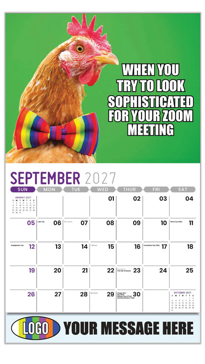 2027  Business Promo Calendar - The Memeing of Life - September