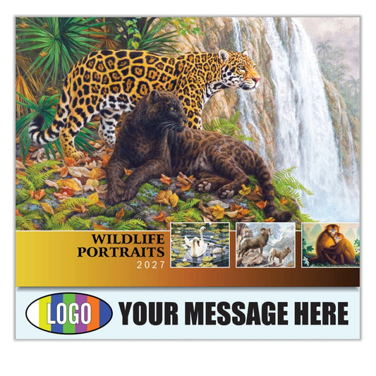 2027 Business Advertising Calendar - Wildlife Art - Printed with your Logo, Name and message
