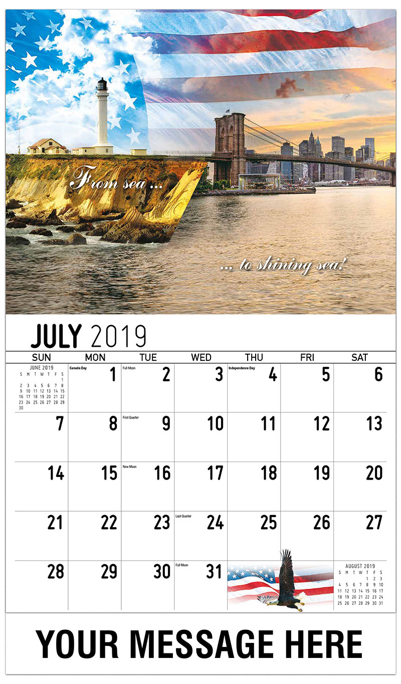 America the Beautiful Patriotic Promotional Calendar US Patriotism
