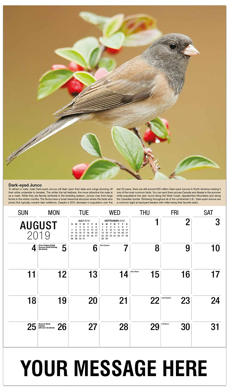 Garden Song Birds Promotional Calendar | 65¢ Business ... Garden Song Birds Promotional Calendar | 65¢ Business ...