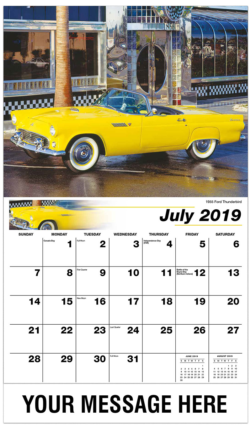 Ford Classic Cars Wall Calendar | 65¢ Business Promotional calendar