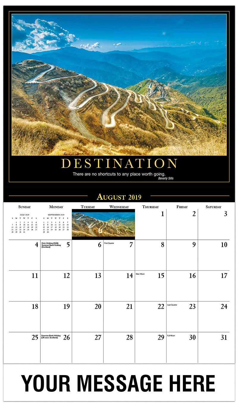 Motivational Quotes Calendar  65¢ promotional calendar 