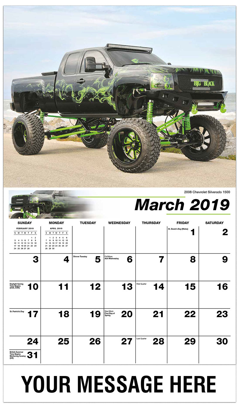 Custom Pickup Truck Promotional Calendar 65& cent; business advertising