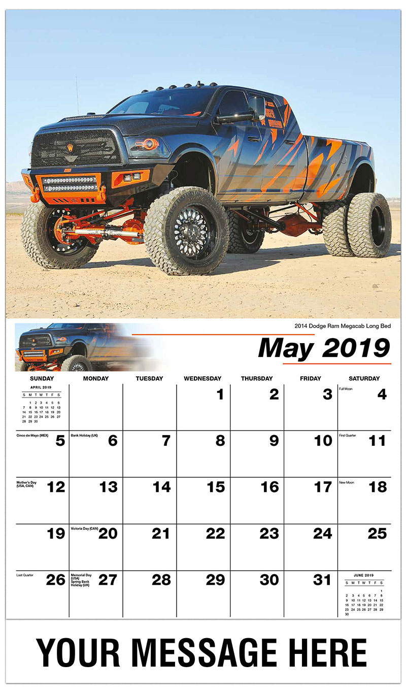 Custom Pickup Truck Promotional Calendar 65& cent; business advertising