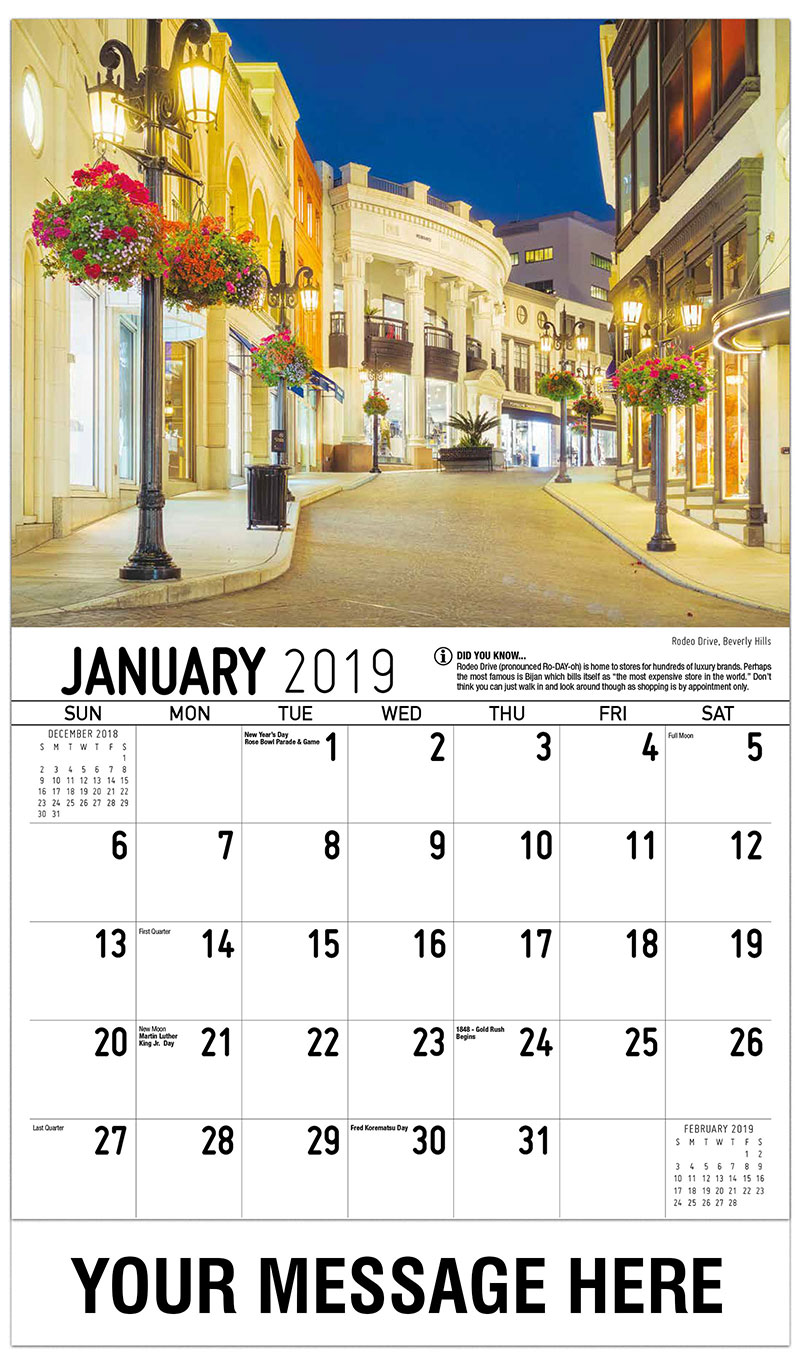 Scenes of California Promotional Calendar 65¢ California Scenic Calendar