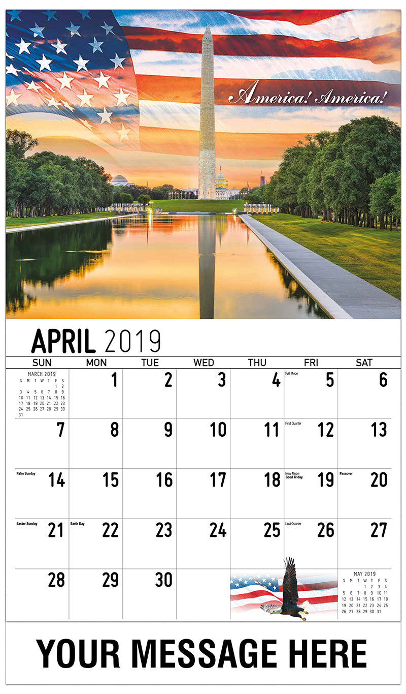 America the Beautiful Patriotic Promotional Calendar US Patriotism
