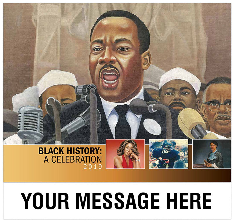 Black History Calendar 65¢ African American History promotional calendar