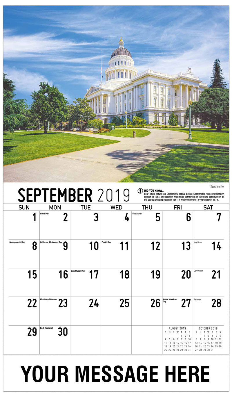 Scenes of California Promotional Calendar 65¢ California Scenic Calendar
