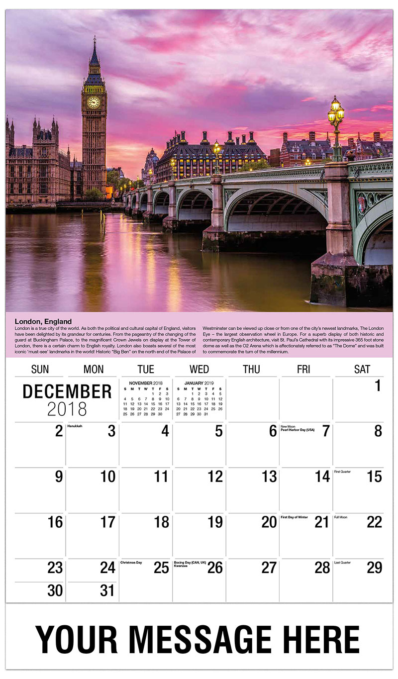 travel destinations of the world 65 business promo calendar travel calendar