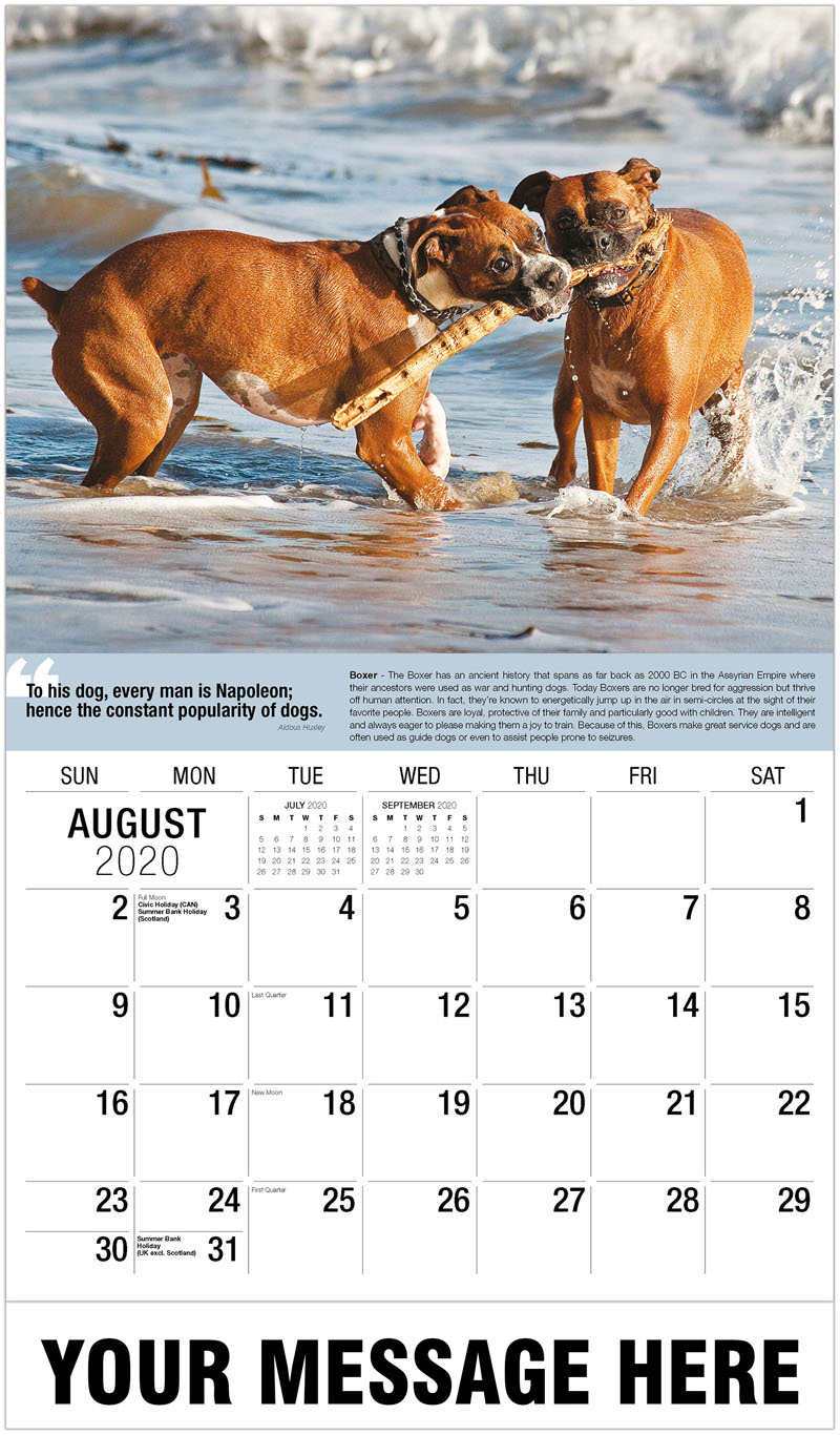 2020 business advertsing calendars dogs promotional calendar how often is semi monthly