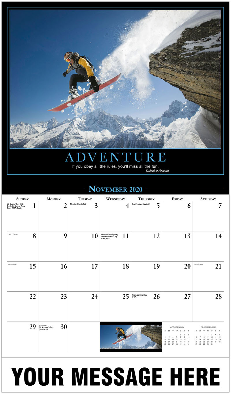 Motivational Quotes Calendar  2020 promotional calendar 