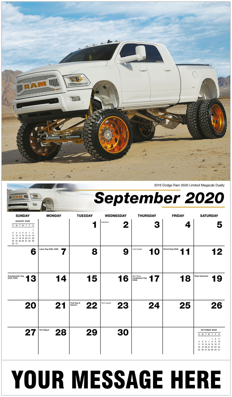 Custom Pickup Truck Promotional Calendar 65& cent; business advertising