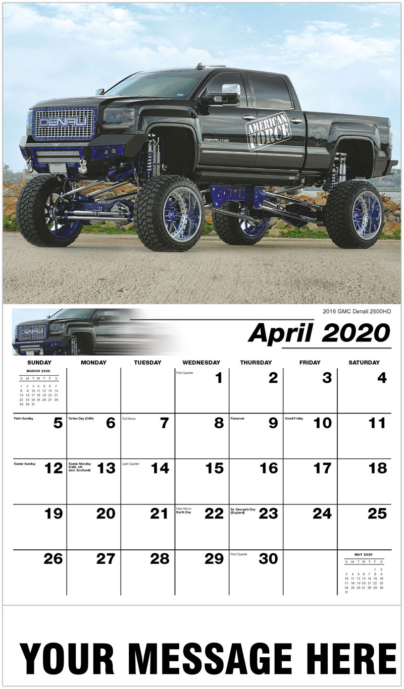 Custom Pickup Truck Promotional Calendar 65& cent; business advertising