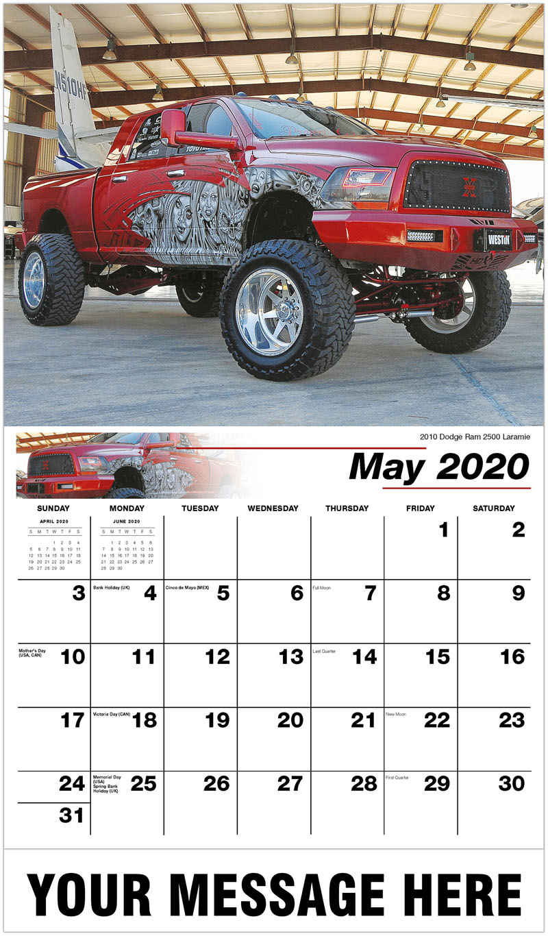 Custom Pickup Truck Promotional Calendar 65& cent; business advertising
