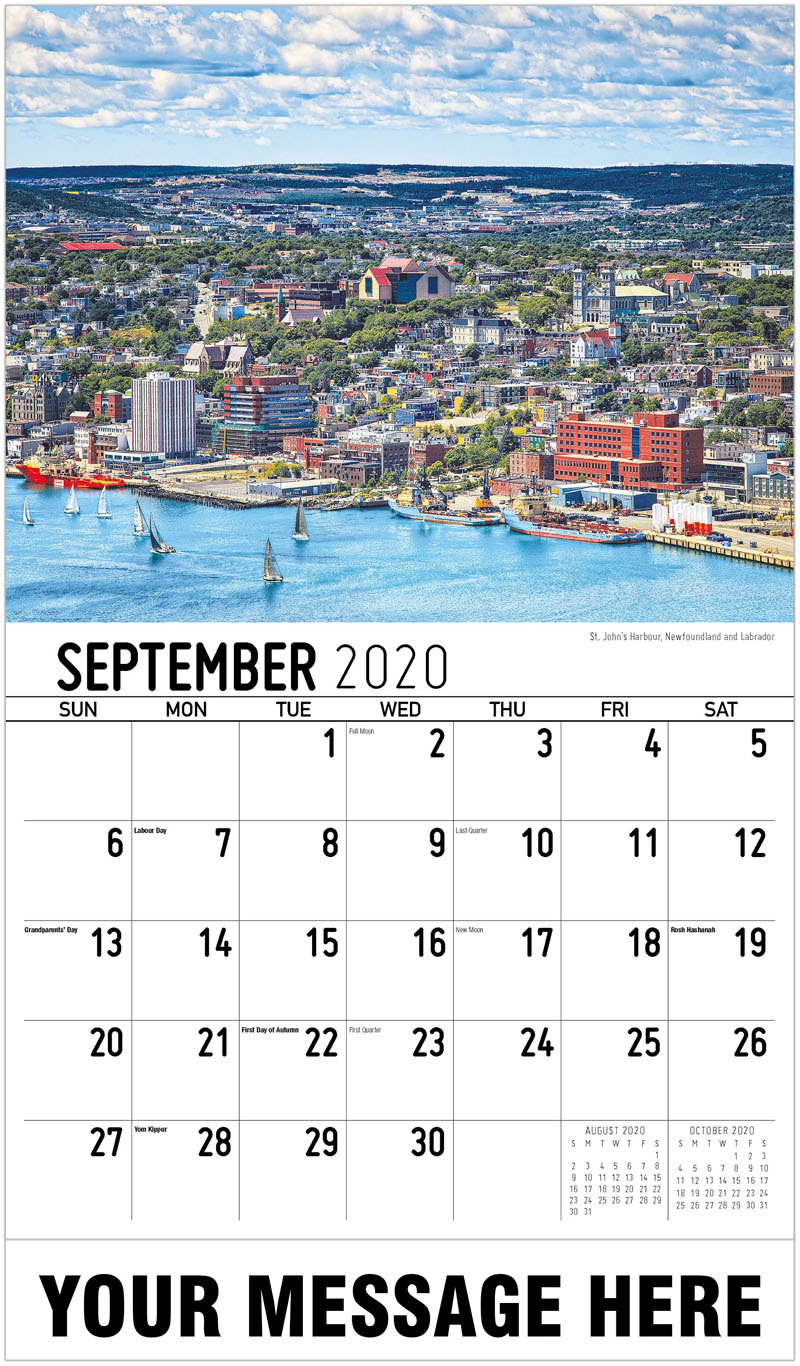Atlantic Canada Maritime Provinces Advertising Calendar 65¢ Business