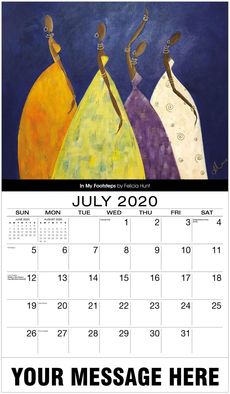 black art 2020 promotional calendar african american art sample advertising