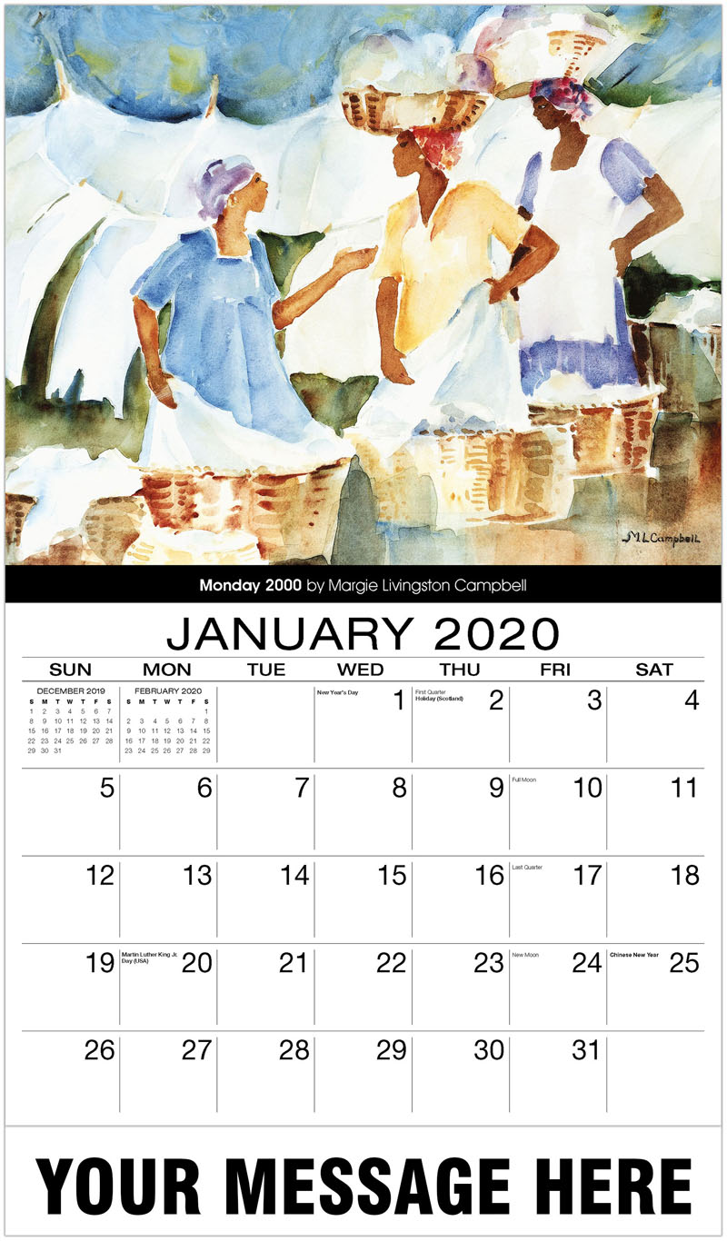 black art 2020 promotional calendar african american art monthly calendar january 2020