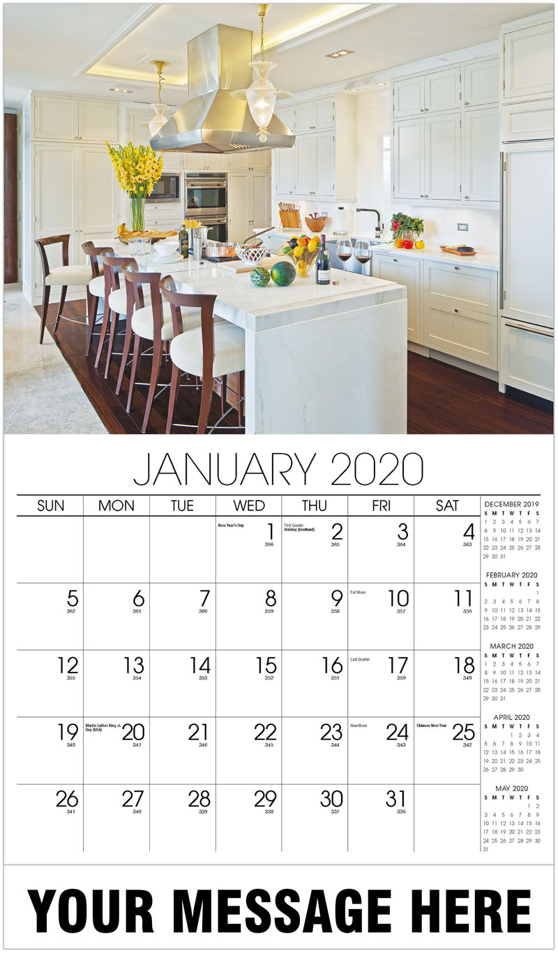  2020 Promotional Advertising Calendar Decor Interior 