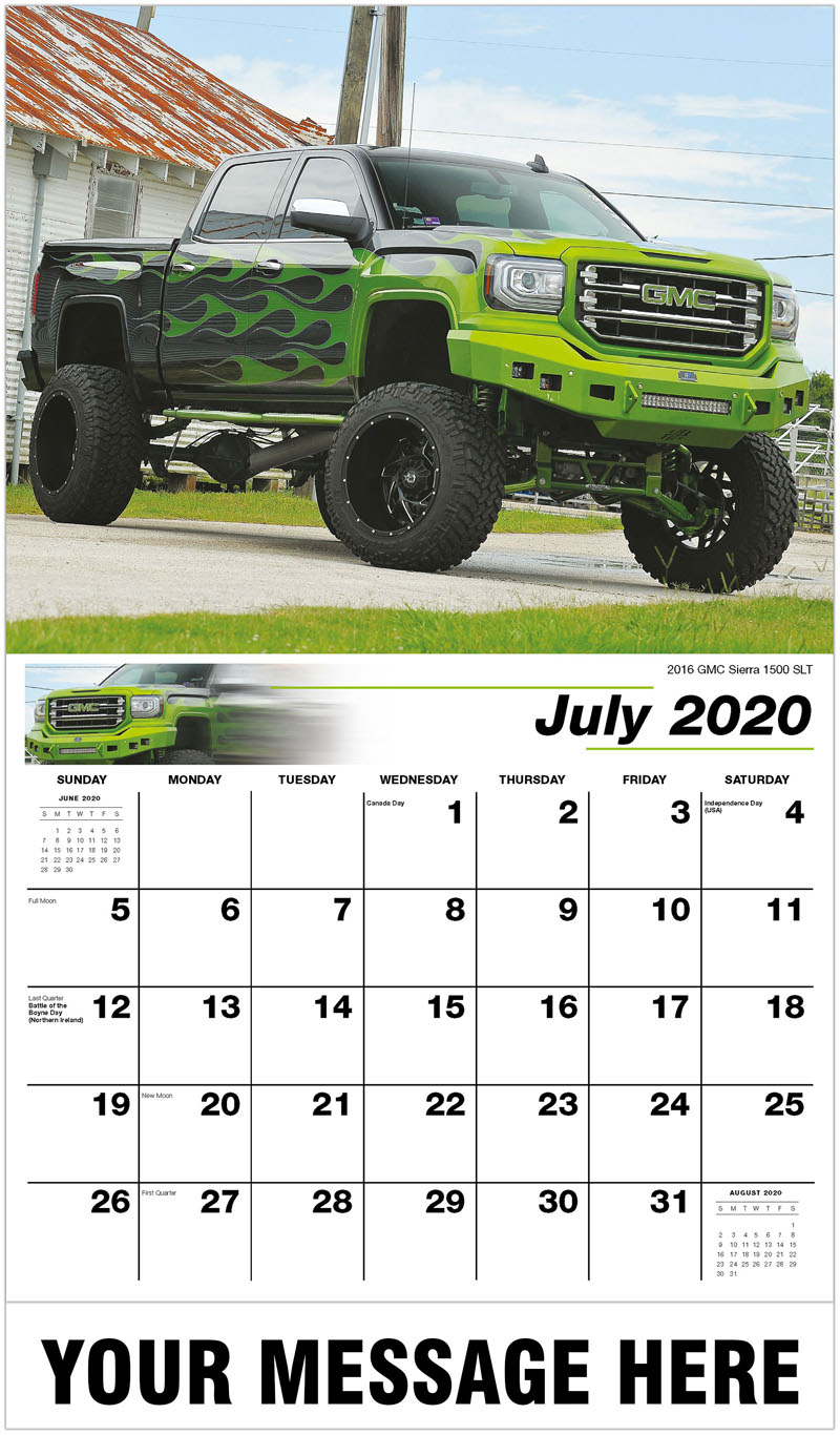 Custom Pickup Truck Promotional Calendar 65& cent; business advertising