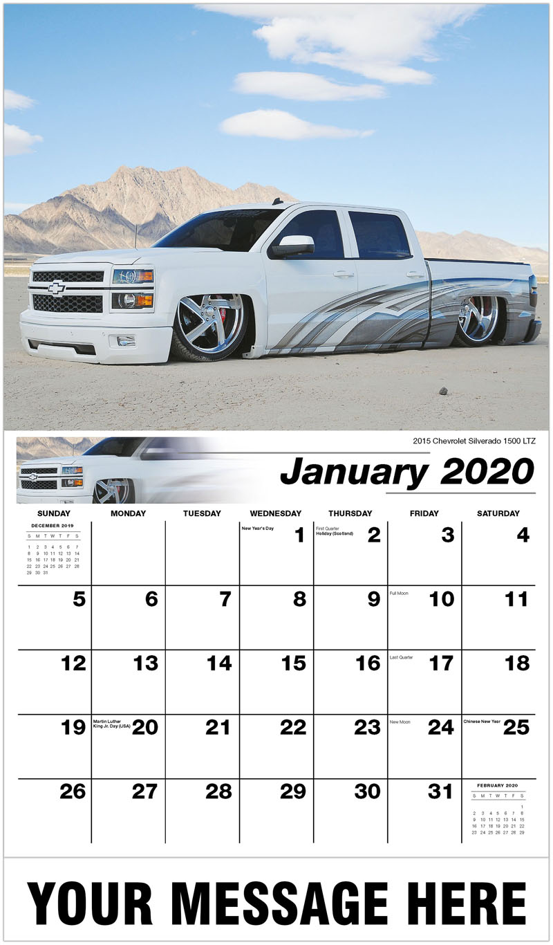 Custom Pickup Truck Promotional Calendar 65& cent; business advertising