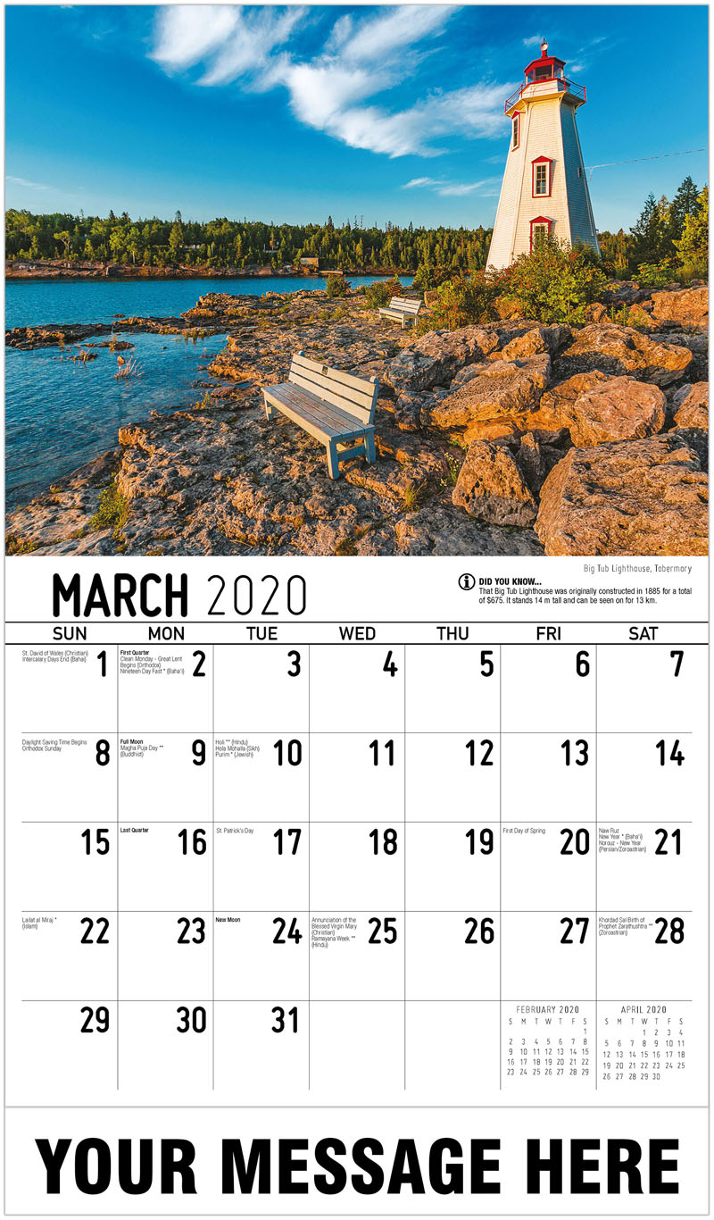 Scenes of Ontario Calendar 2020 Promotional Calendar