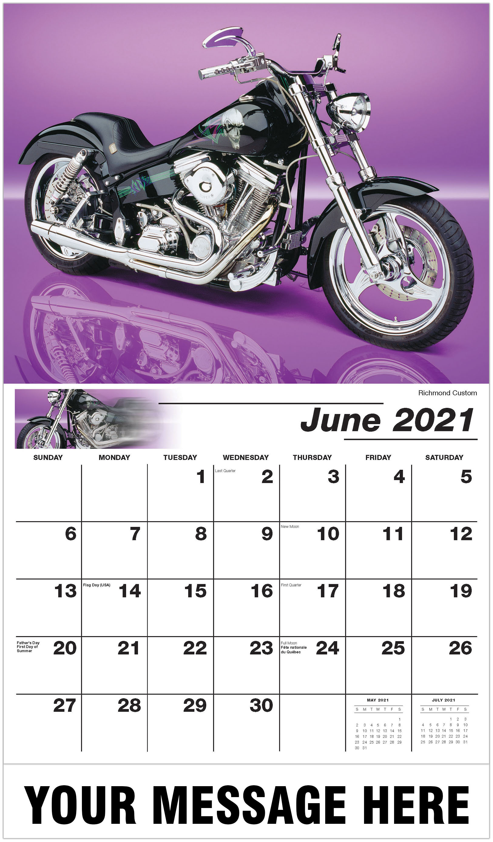 vintage motorcycle calendar 2021