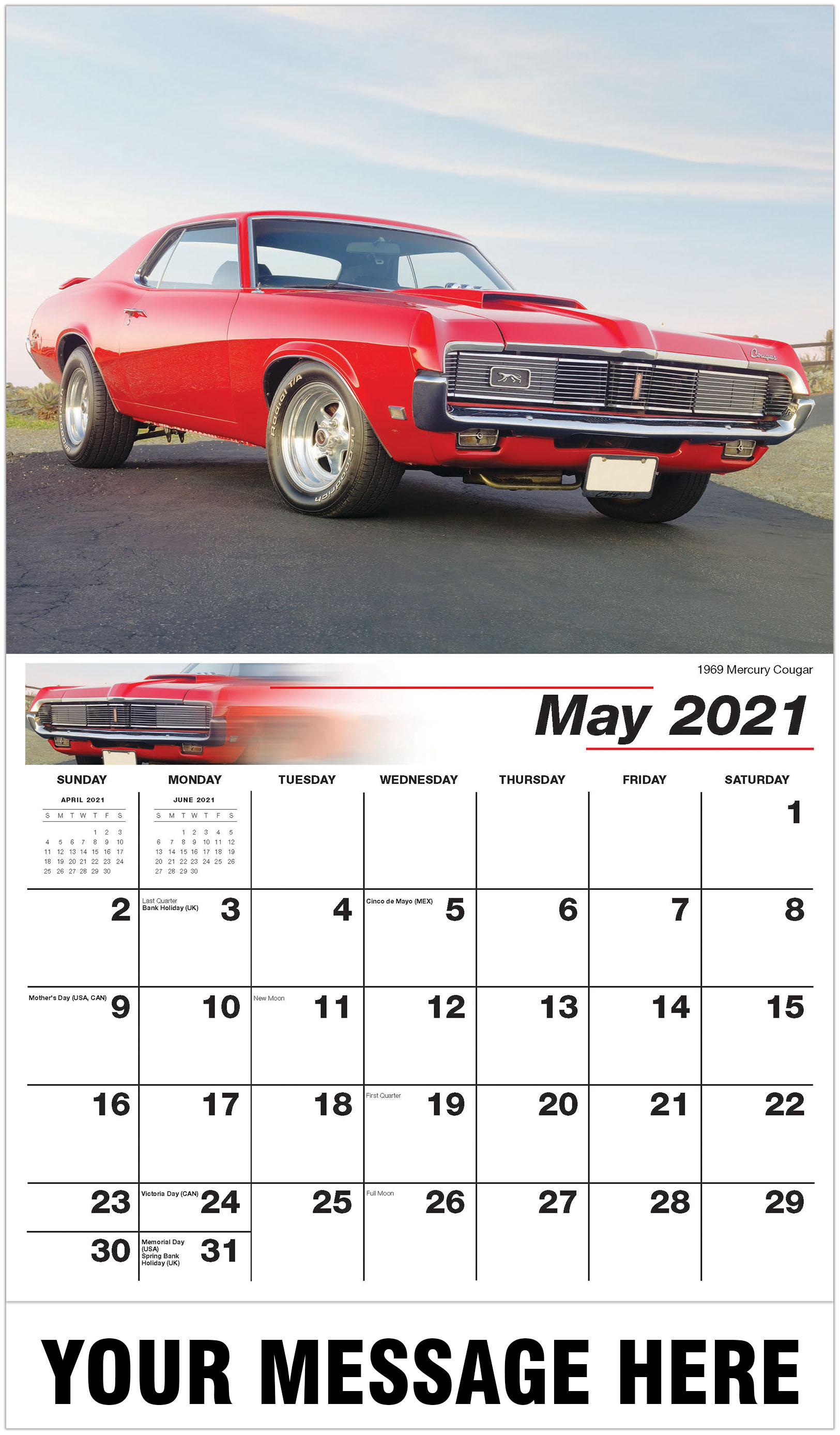 Ford Classic Cars Wall Calendar 2021 Business Promotional Calendar