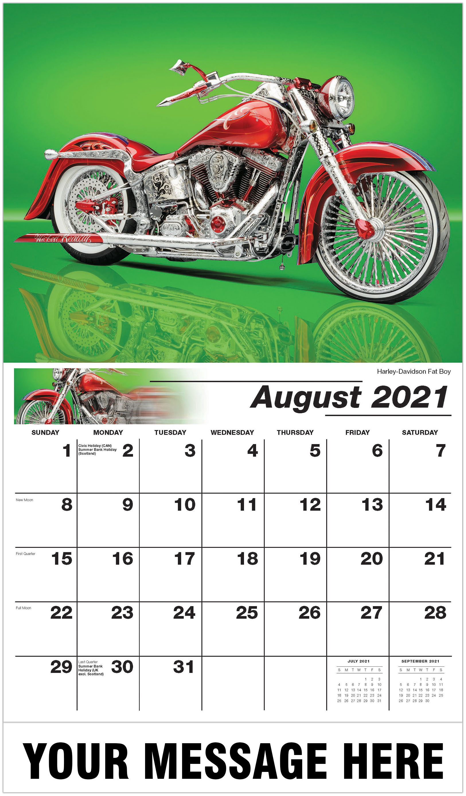vintage motorcycle calendar 2021
