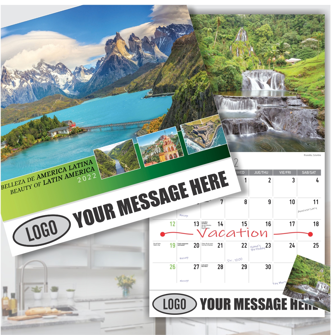 2022 Business Promo Calendar Beauty Of Latin America Low As 65¢