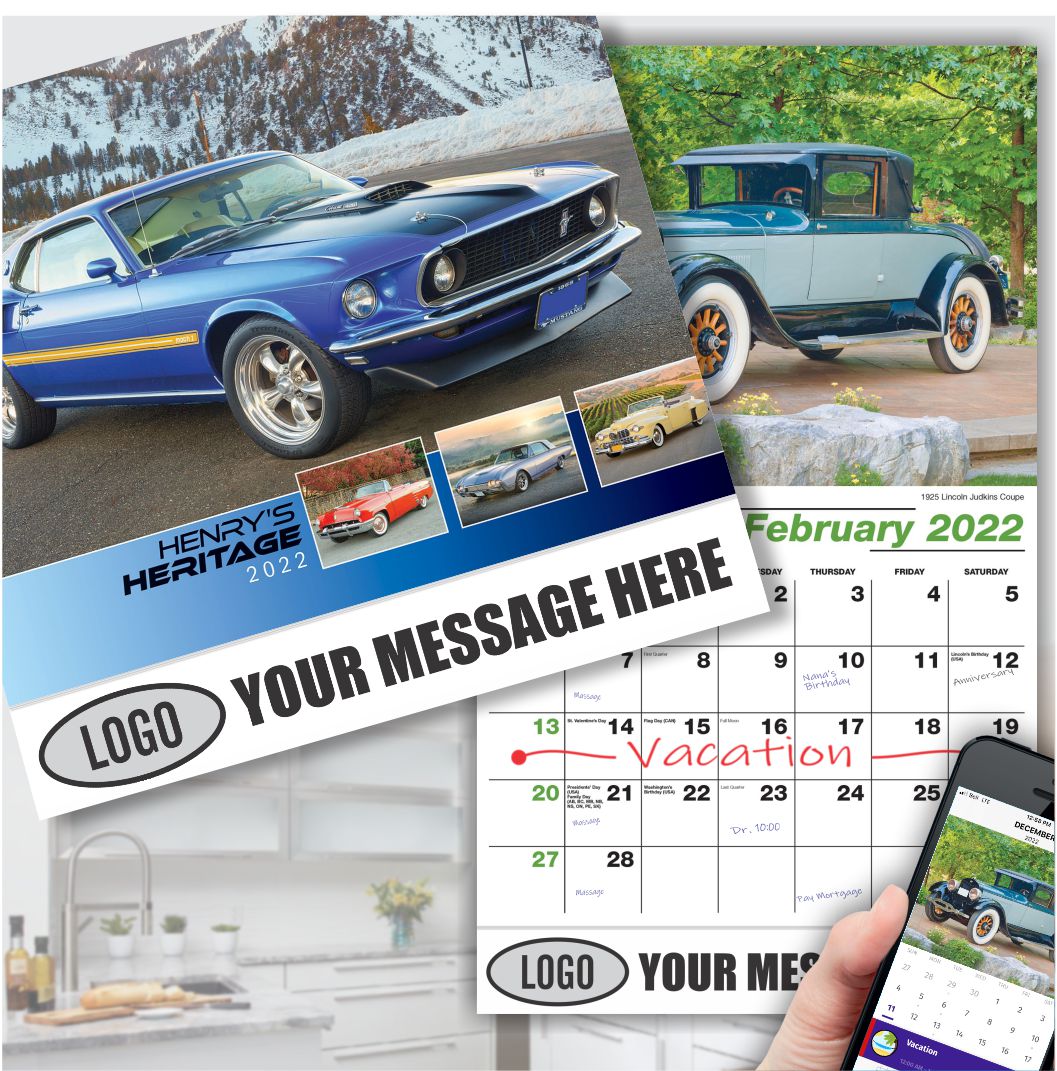 Ford Cars Wall Calendar 2022 Business Promotion low as 65¢