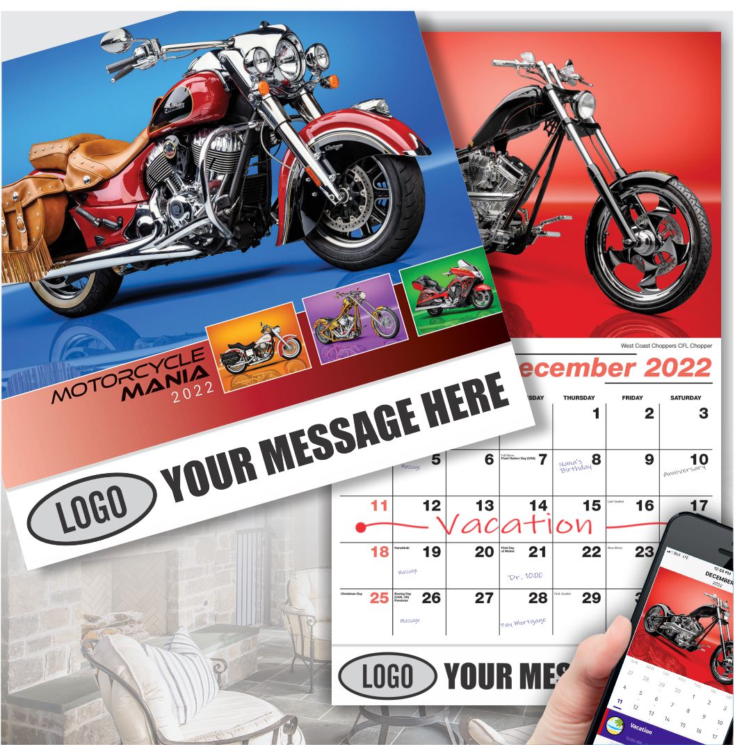 2022 Business Advertising Calendar Custom Motorcycles Low As 65