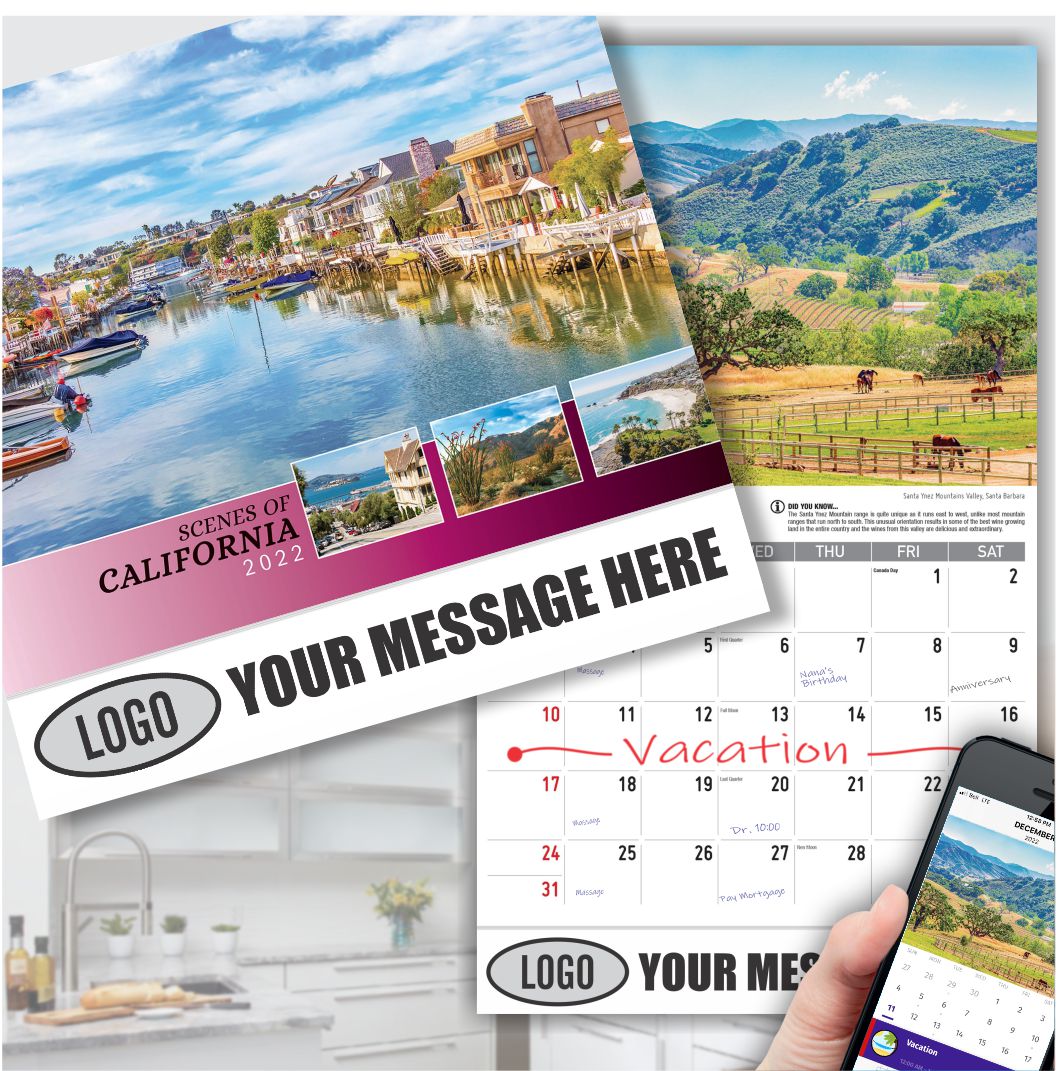 2022 Promotional Calendar California Scenic Low As 65
