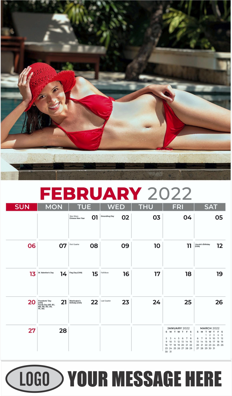 2022 Business Advertising Calendars Swimsuit Models Of Sni Swimwear 2022 Wa...